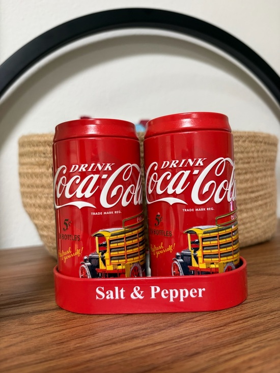 Coca Cola Other - Coca-Cola Red Retro Truck Salt & Pepper Set